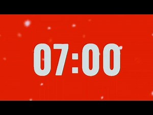 7 Minute Countdown Timer with Music 🎵 | Ends with Alarm 🔔