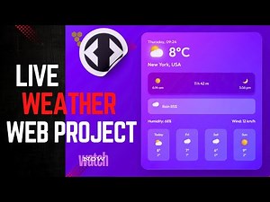 Live Weather Web Project | HTML, CSS || OUR CODING CORNER || Project for Beginners
