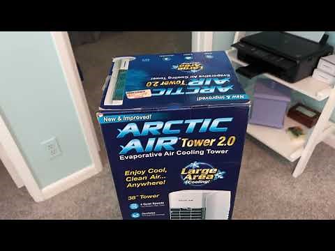 Unboxing the Arctic Air Tower 2.0 Evaporative Air Cooler Portable Air Conditioner