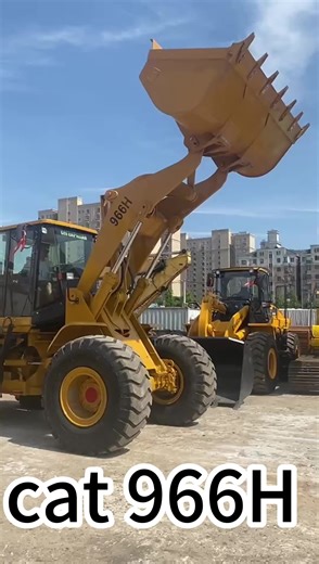 Used Caterpillar 966H Wheel Loader Cat C9.6 Engine 3.5YD Bucket High Tip Capacity Secondhand Machine for Material Handling