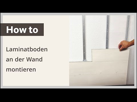 Laminatboden an der Wand montieren – Verlegeanleitung HARO Laminat (deutsch)