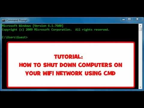 How To Shut Down Computers On Your Wifi Network