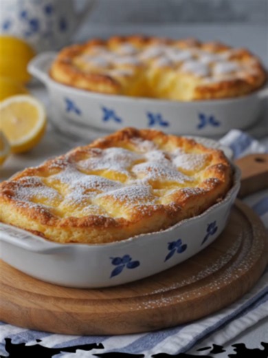 Lemon Cobbler bakes into a golden, buttery topping with a warm, gooey lemon filling underneath. It’s bright, sweet, tangy, and irresistibly soft in the center—especially served warm with a scoop of vanilla ice cream! ✨ Full cooking instructions are on my page — recipe under my profile picture ⬆️