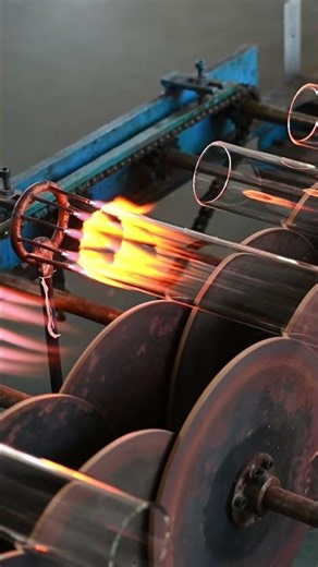 Glass bottle mouth firing process#wholesale #custommade #factory