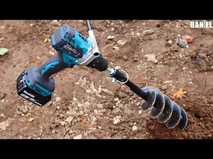 Poti sa faci gauri in pamant cu bormasina? Makita DDF481 VS Foreza