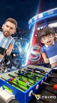 Messi vs. Oliver Atom! ⚽ 100% 3D Printed Foosball Table 🤯 (Tripo) #3dprinting
