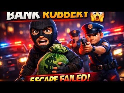 Yeh Toh Bas Shuruaat Hai… 😈 | Bank Robbery 3D Cartoon Realistic Story