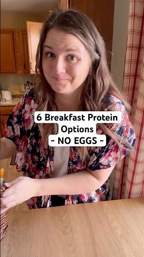 Protein options that aren’t eggs. What to eat for breakfast when you can’t have eggs! #eggless