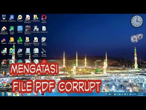 Mengatasi dan membuka File Pdf Corupt