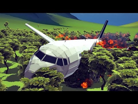 Realistic Plane Crashes, Emergency Landings & Shootdowns | Besiege