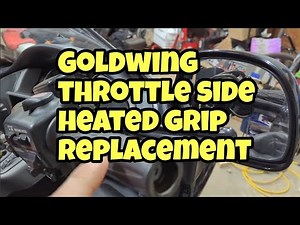 Throttle side show chrome heated grip replacement Honda GL1800 Goldwing