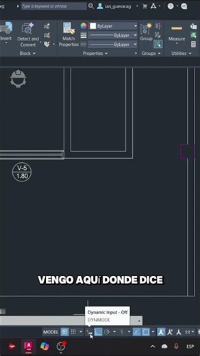 Cómo activar la Entrada Dinámica (Dynamic Input) en AutoCAD ✅