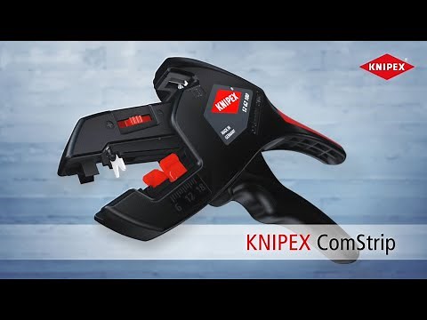 KNIPEX ComStrip (12 62 180) Automatic insulation stripper - self-adjusting wire stripper