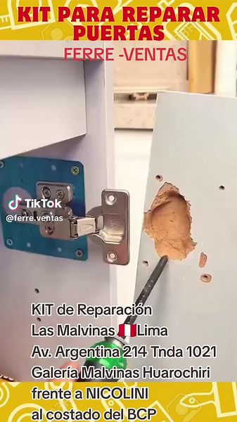 Repara tus muebles con el kit de bisagra cangrejo