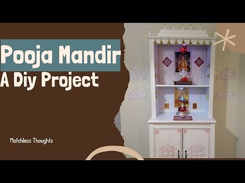 How to Make A Pooja Mandir at Home! | DIY Pooja Mandir | Ikea shelf to Pooja Mandir