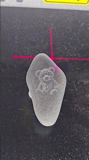 I laser engraved a rock! xTool S1 demo 🤯⚡