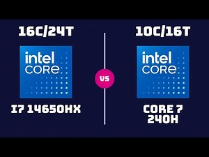 Intel Core i7 14650HX vs Intel Core 7 240H – CPU Comparison | Which One is Better?
