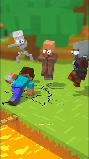 Zombie Becomes Herobrine In The Balance Challenge #minecraftanimation #shorts #minecraftshorts #yt