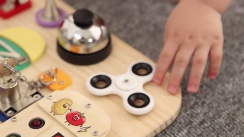 Montessori Busy Board, Natural Wood Sensory Toy, Toddler Activity Board, Travel - Etsy