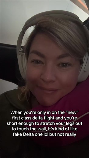 Actually, this was the new first class on the Atlanta to LAX flight. This was one of the first flights on that plane. Eventually, they’re going to make half of this plane into 44 first class seats for a long haul commuter plane and it has free WiFi and a bunch of upgrades. To me they are subtle and not that big of a deal. Delta announced they’re limiting and/or taking away the complementary upgrades. They would rather sell you the upgrade than give them out. do you think this is true? ##deltamed