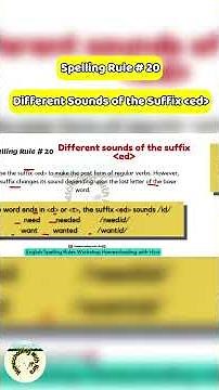 Why Does -ed Sound Different? 🤯 Learn the Sounds of -ed! #shorts #learnenglish #esl #spellingrules