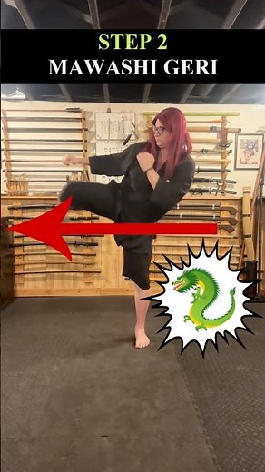 How To Do MAWASHI GERI in KEMPO 🐉 #Shorts #Kempo #MartialArts