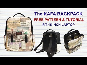 The Kafa Backpack Tutorial - Cara Membuat Tas Ransel / Tas Laptop - Bag Making with Miko Craft