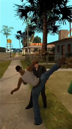 Gta Sa Mod Kung Fu Karate CJ is doing all over the street |Gta sa mod| San Andreas