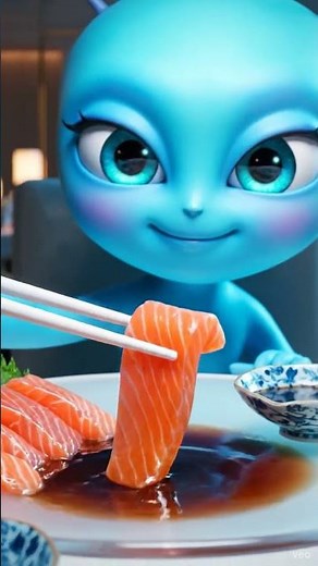 Alien ASMR, Alien Idol, Cute Alien Mukbang, Alien Eating