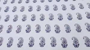 90 Inches Round Hand Block Printed Cotton Tablecloth, Blue White Floral Table Cloths Washable, Indian Table Linen Home Decor Dinning Outdoor