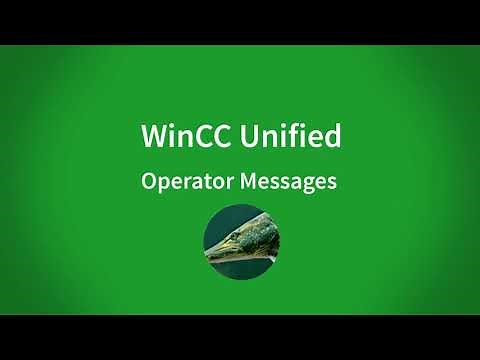 WinCC Unified V16: How do you create user-defined operator messages