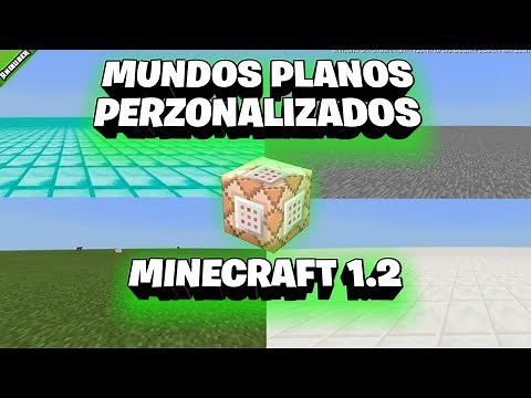 COMO CREAR MUNDOS PLANOS PERSONALIZADOS? | MINECRAFT PE 1.2 | FACIL | TRUCO CON COMANDOS