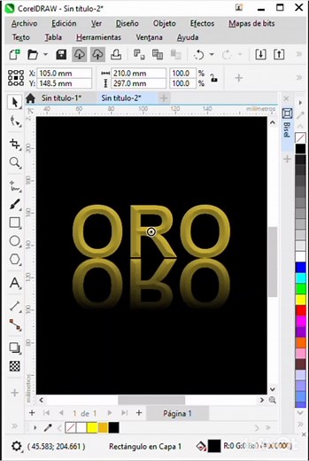 CorelDRAW: Aprende Efecto Bisel en 3D