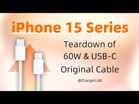 Up to 60W | Teardown of Apple Original USB-C Cable For iPhone 15 Series
