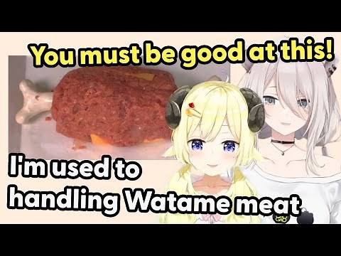 Botan and Watame flirt while cooking【Hololive】