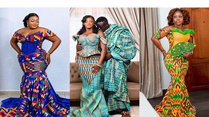 30 best modern Kente-styled outfits for engagement in 2024