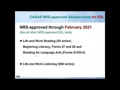 Math and Reading GOALS Webinar Recording, March 27, 2019