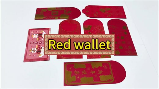 Vietnamese Red Envelope Custom Design for Tet Holiday Celebration Luxury Red Pocket Envelope With Gold Foil Stamping Service