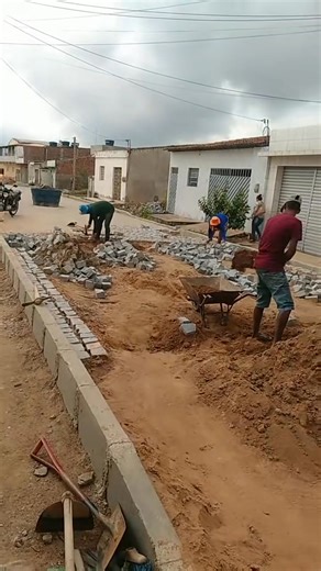 Behind the scenes of paving block installation preparations! Salute to road workers! Respect! #safetyfirst #drivingtips #worker | Excavator proyek