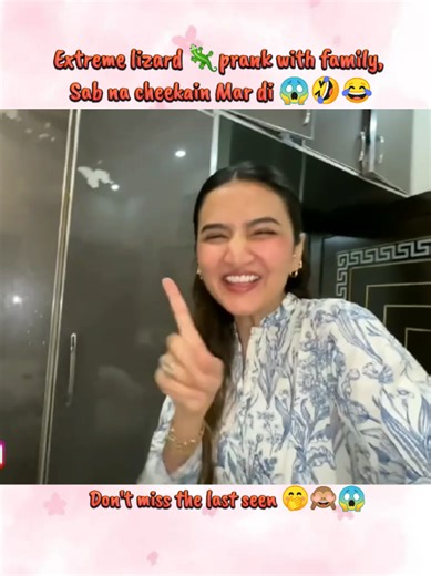 Hira Lizard Prank with Family