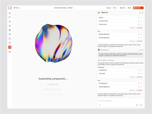 Cipher AI - Webapp Design - LLM Systems