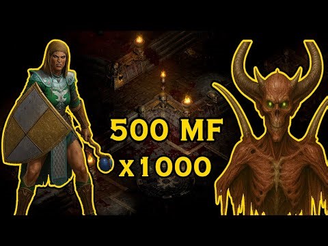 1000 Mephisto Runs But With 500 MAGIC FIND (Loot Highlights)