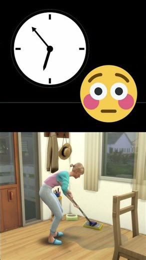 Mopping a puddle 💧| Sims 2 vs. Sims 4