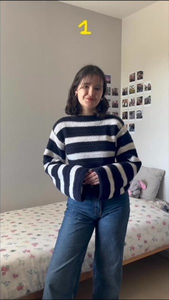 crochet sweaters I made these last months 🤭 . credits : 1. me 2. @𝘺𝘢𝘦𝘫𝘪𝘺𝘦𝘢 3. @Gaiaaa! . check their beautiful accounts 💓 . . . #foryou #fyp #crochet #crocheting #handmade