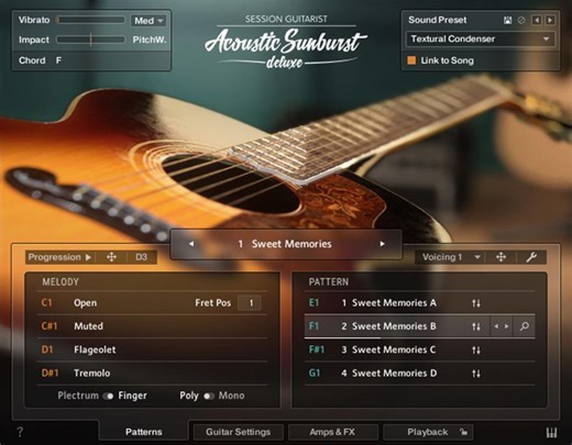 Native Instruments Session Guitarist - Acoustic Sunburst Deluxe Library