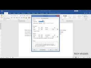 Applying First Line Indent in Microsoft Word 2016 | Tech Veggies