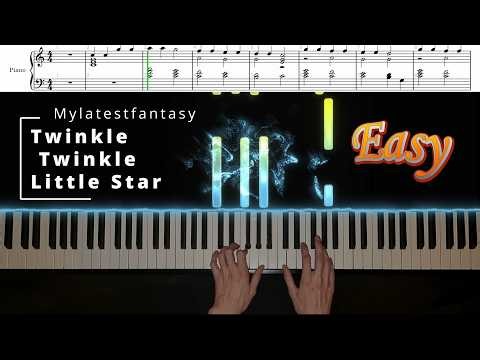 Twinkle Little Star - Easy Piano Tutorial + Sheet Music