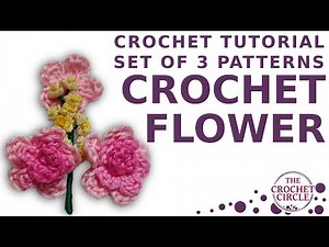 How to crochet flowers for brooch? EASY with these 3 free crochet patterns & a step by step tutorial