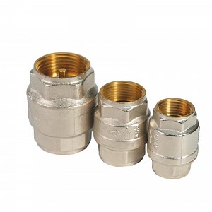 [Hot Item] German Brass York Valve Check Valve Manual Power Vertical Spring for High Temperature Water Oil Gas System General Application