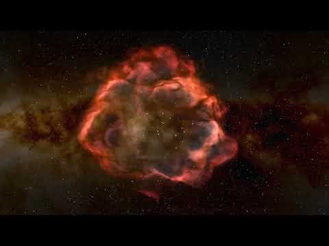 Taking diffuse nebula RN 8513-10055 out for a spin (simulation | no audio)